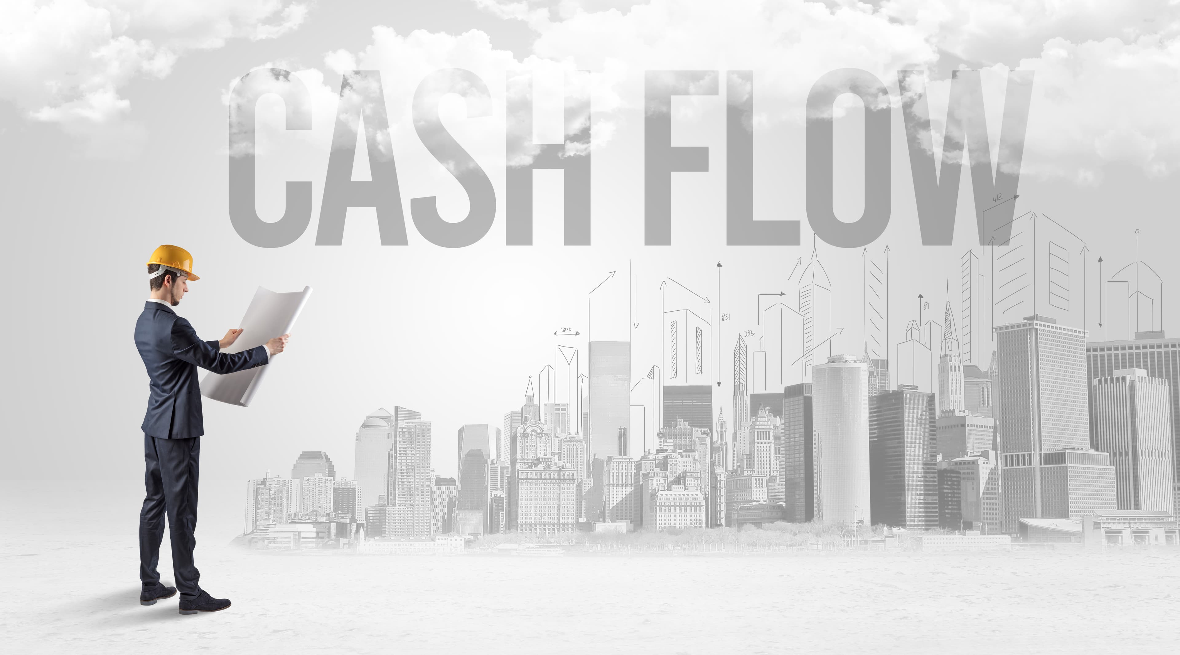 Construction site paused due to delayed cash flow
