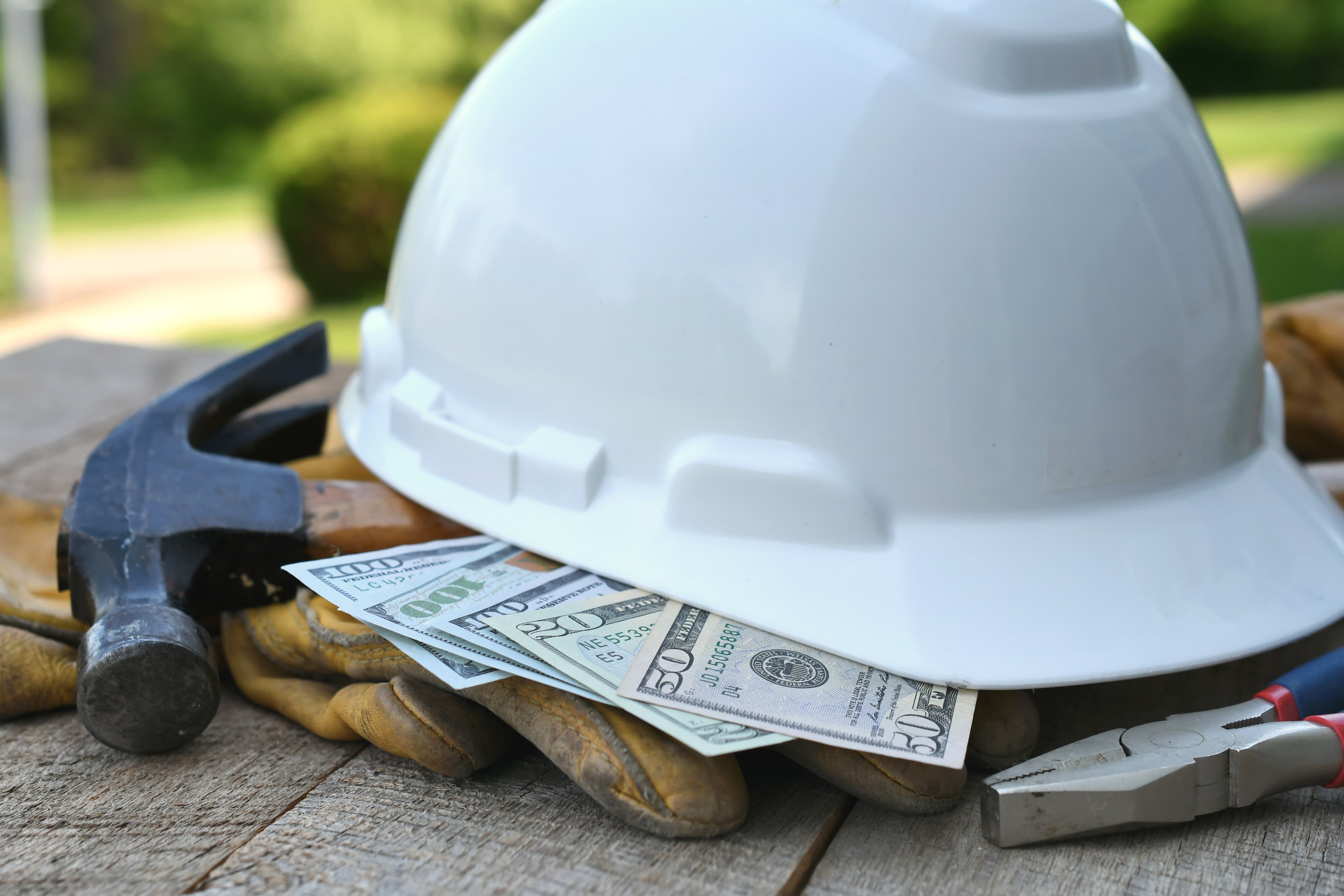 Subcontractor using phone on active job site